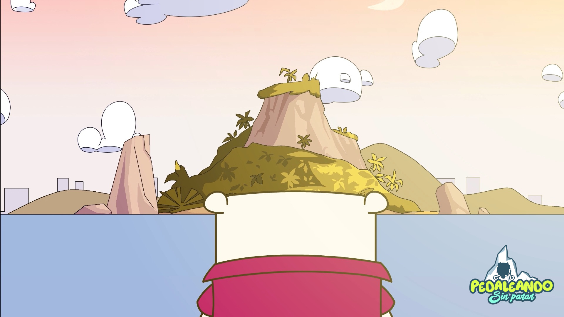 Nivel ambientado en una isla tropical