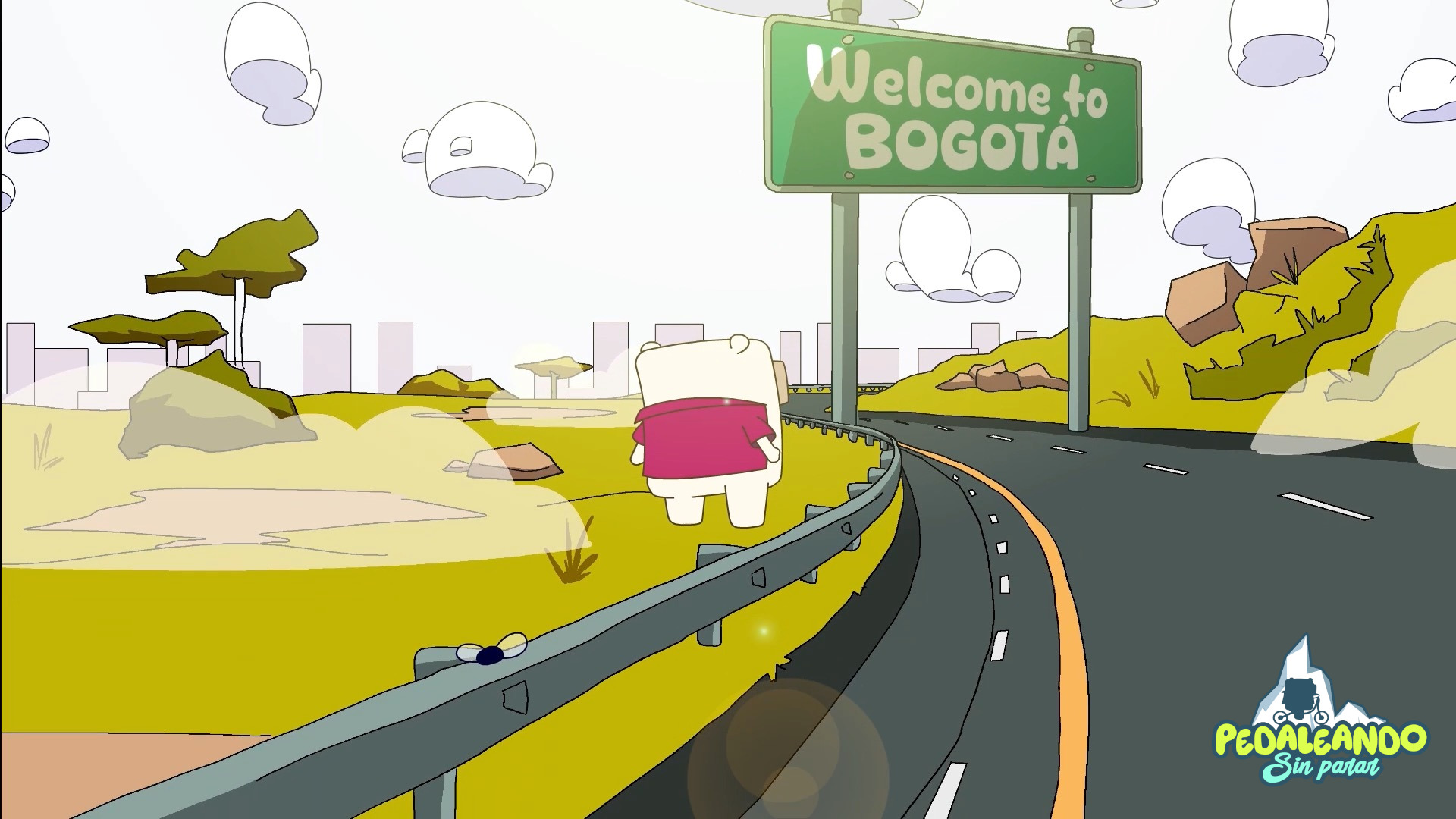 Pantalla de bienvenida a Bogotá